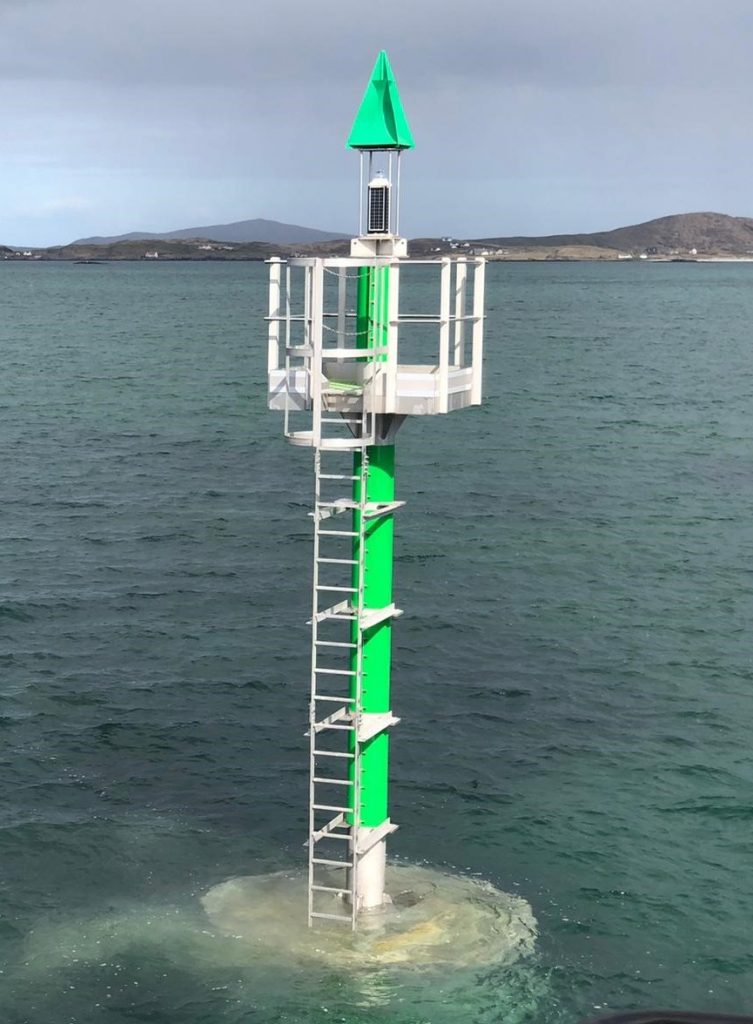 Leask Marine Ltd complete installation of NLB new beacon at Portain.